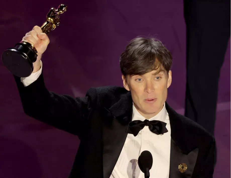Първи "Оскар" за Килиън Мърфи за най-добър актьор в "Опенхаймер"