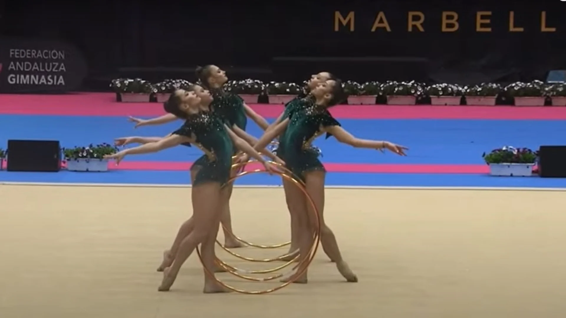 Съчетанията на ансамбъла по художествена гимнастика за Олимпийския връх в Париж (ВИДЕО)