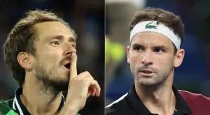 Жалко! Григор Димитров "отряза крилете си" с наивни грешки: Медведев го изхвърли от Индиън Уелс (ВИДЕО)