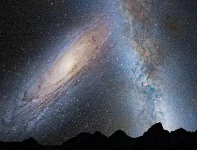 Сблъсъкът на Млечния път и Андромеда е неизбежен: процесът вече е започнал