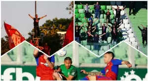 Феновете на Стяуа Букурещ с викове срещу БФС и в подкрепа на ЦСКА като гости на Лудогорец (ВИДЕО)