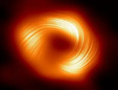 Телескоп картографира магнитните полета около черната дупка на Млечния път