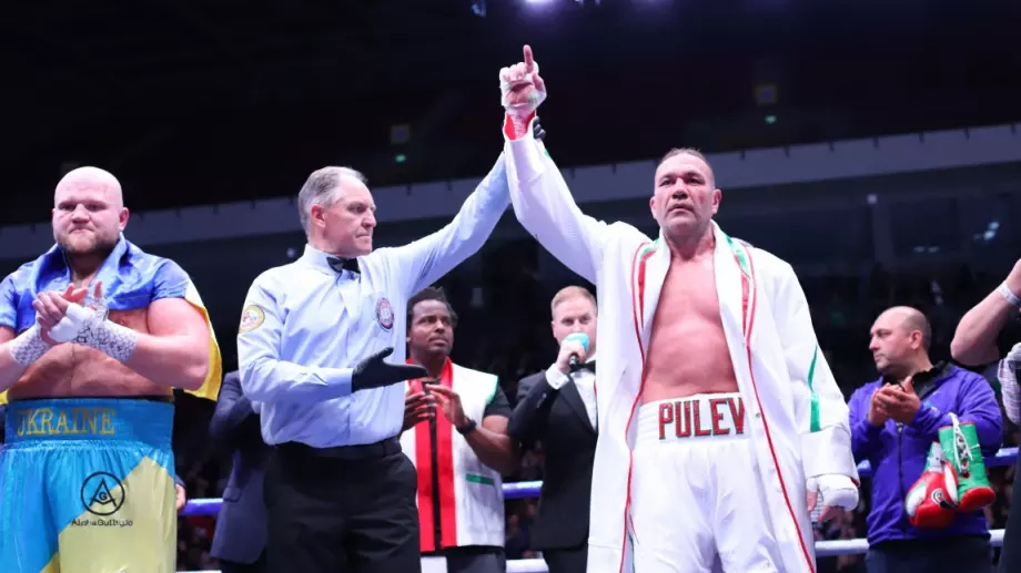 След победата срещу съперник под нивото му, Кубрат Пулев се обясни в любов към България