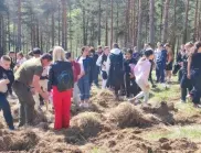 Ученици от Самоков се включиха в залесяване на парк "Ридо"