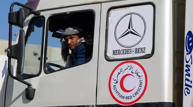 Камиони с храни влязоха в Газа от пристанище Ашдот