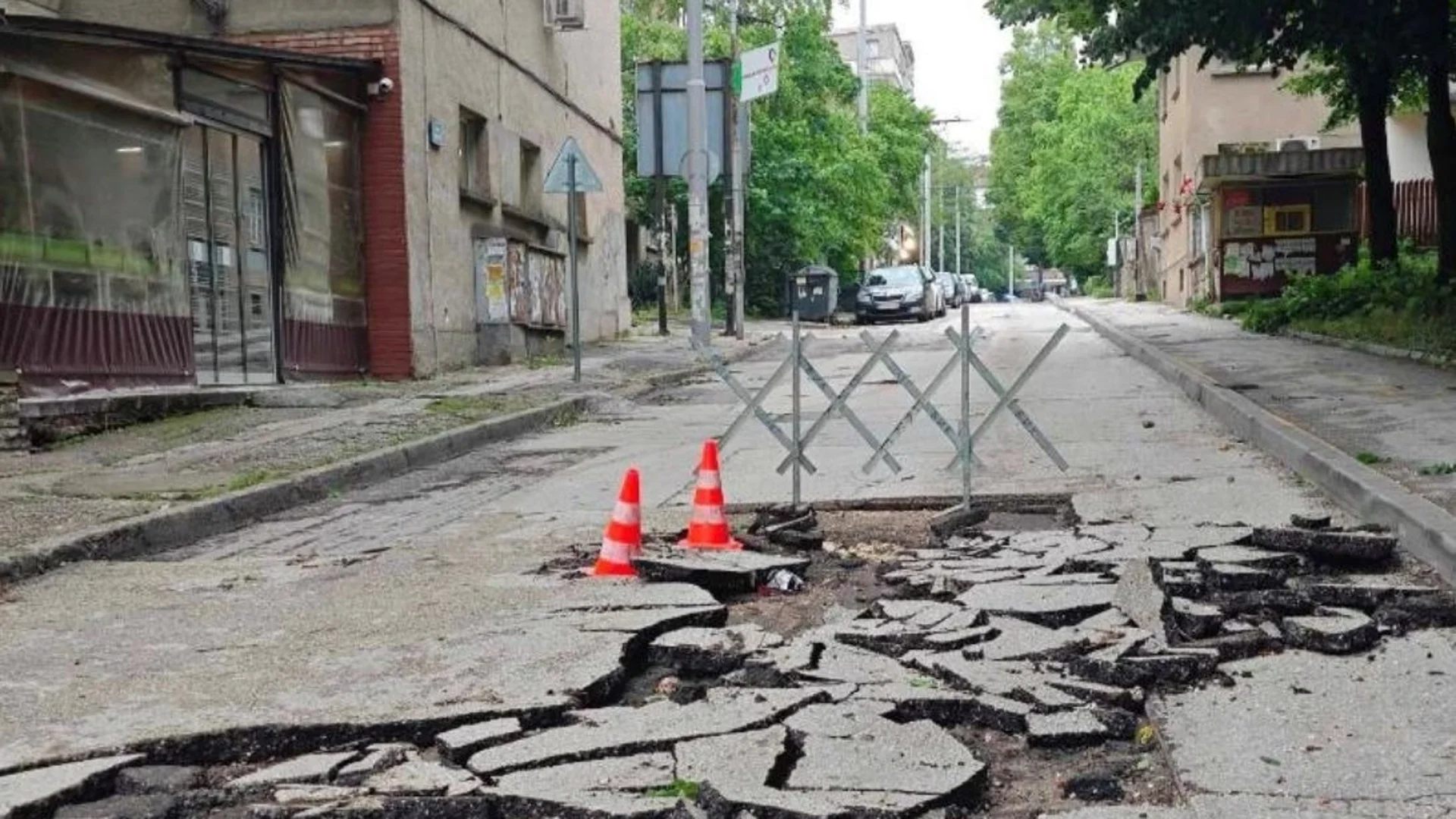 Започва разчистването на щетите в Плевен след силната градушка