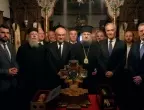 Делегацията, ръководена от премиера Главчев, се поклони пред мощите на светите братя Кирил и Методий (ВИДЕО и СНИМКИ)