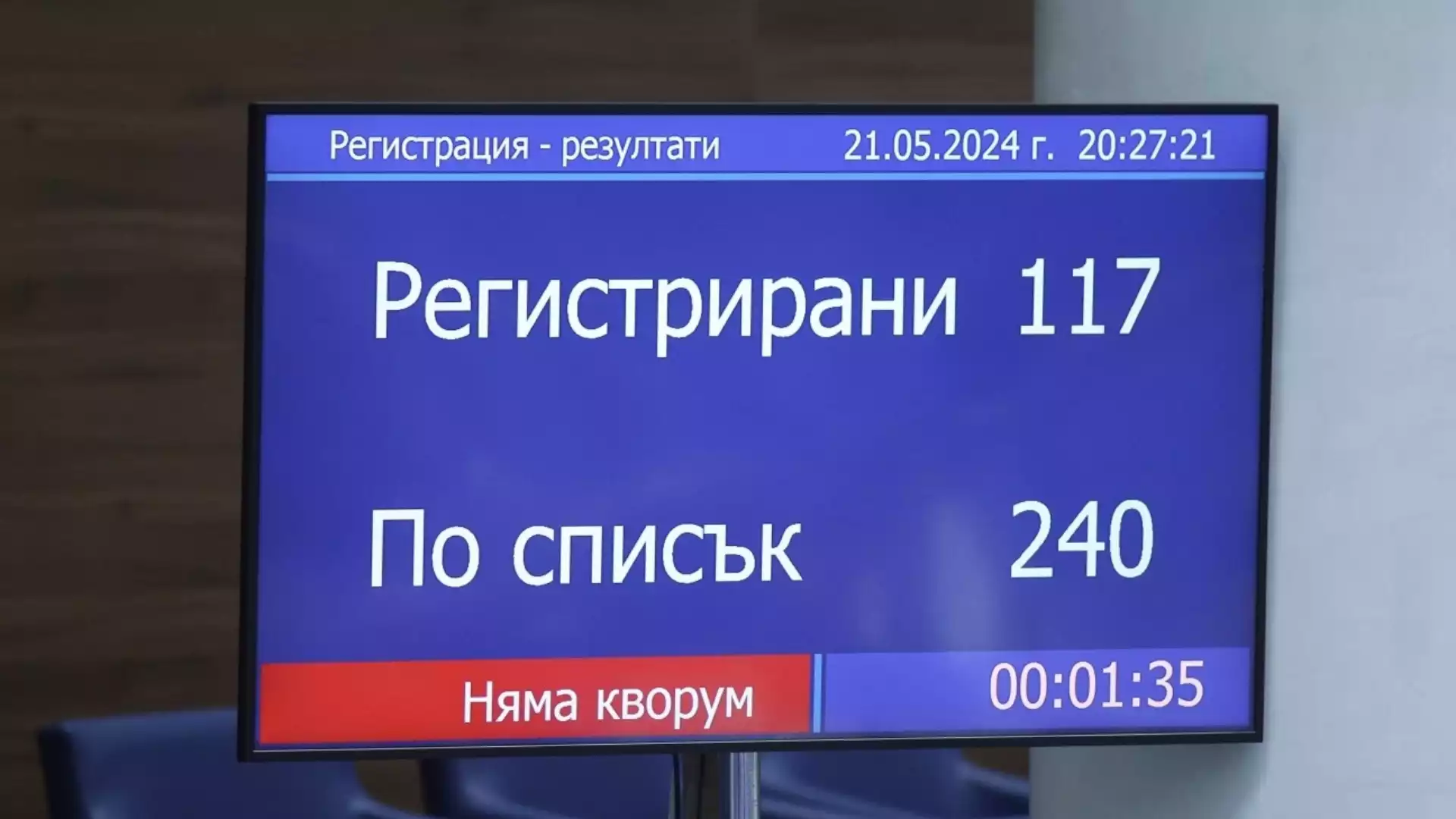 Мъка: Три пъти депутатите не събраха кворум за второ извънредно заседание