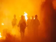 Мащабен пожар в Московска област: 500 кв. м поразени от огъня (ВИДЕА)