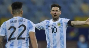 Лионел Меси впечатли с джентълменска проява към съотборник при успех на Аржентина (ВИДЕО)