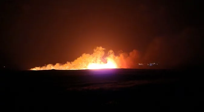 Пожар изпепелява района на руски полигон, откъдето се изстрелват дронове "Шахед" (СНИМКИ)