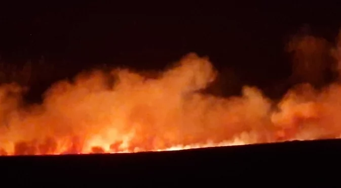 Пожар в близост до руски военен обект в Батайск, Ростовска област (ВИДЕО)