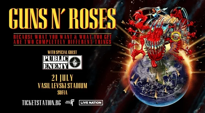 Официално: Guns N’ Roses идват в София на 21 юли на Националния стадион