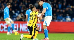 Интер вече ликуваше, но Наполи попари шампиона с късен гол