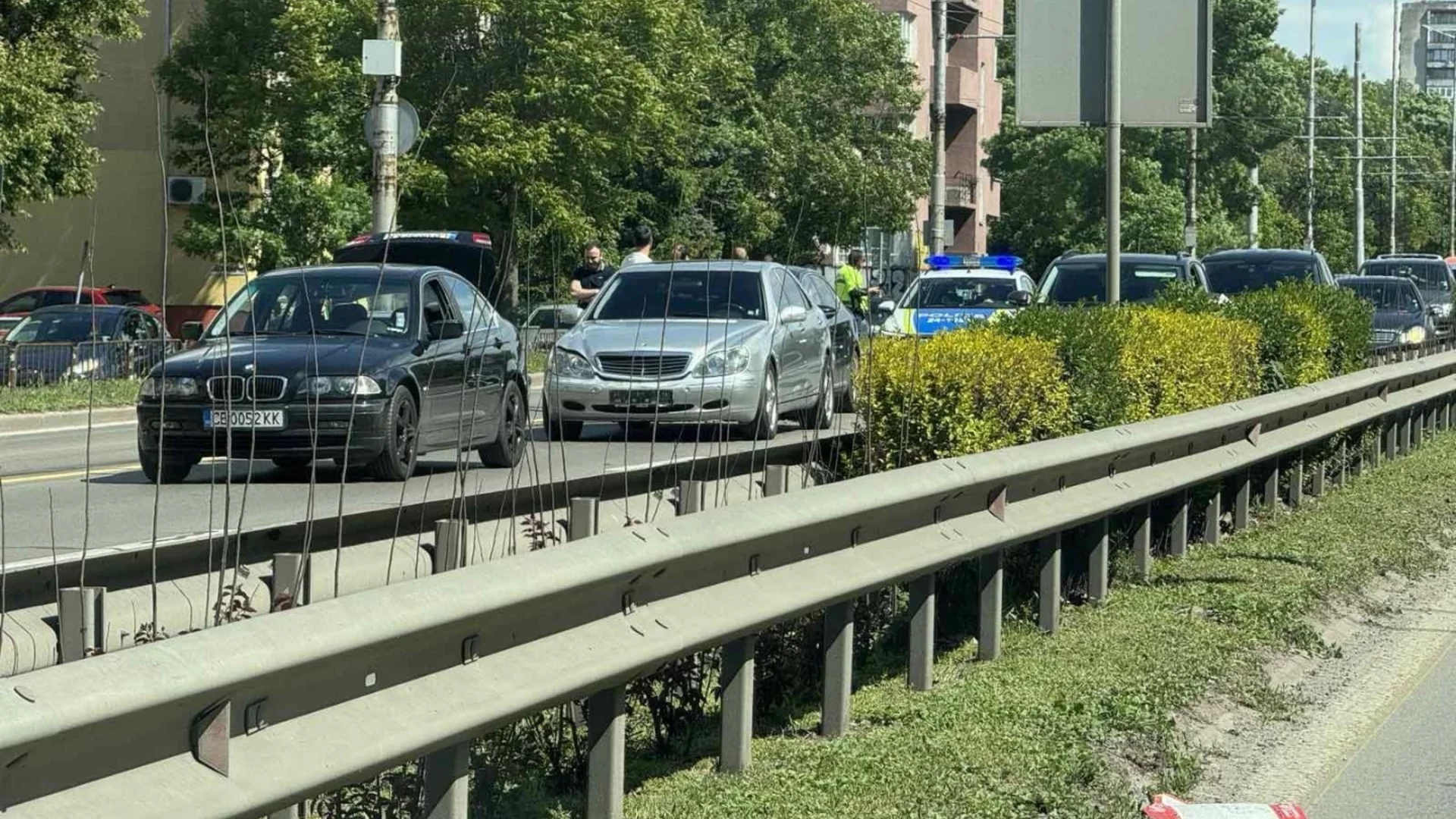 Верижна катастрофа и задръстване на бул. “Цариградско шосе“
