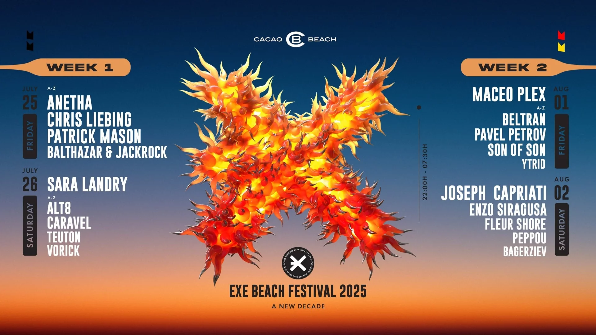 CACAO BEACH се завръща с EXE BEACH FESTIVAL 2025