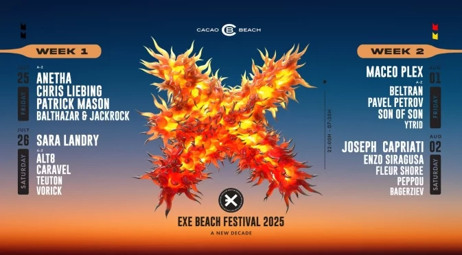 CACAO BEACH се завръща с EXE BEACH FESTIVAL 2025