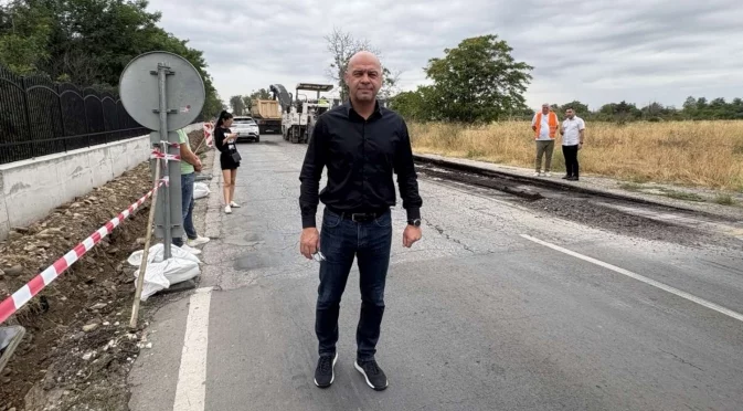 Кметът на Пловдив Костадин Димитров даде старт на реконструкцията на "Рогошко шосе"