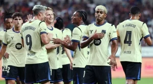 Ламин Ямал блести, а Барселона направи на пух и прах корейци