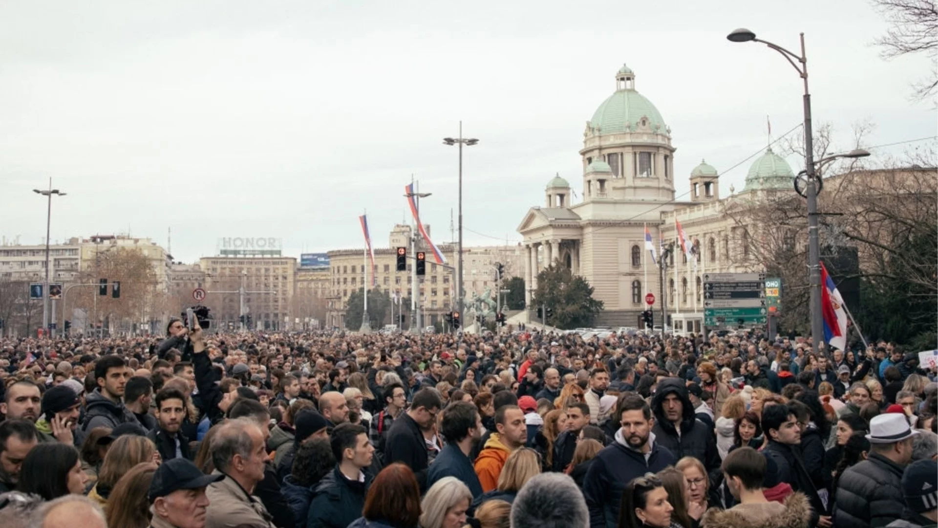 Белградските студенти отново на протест