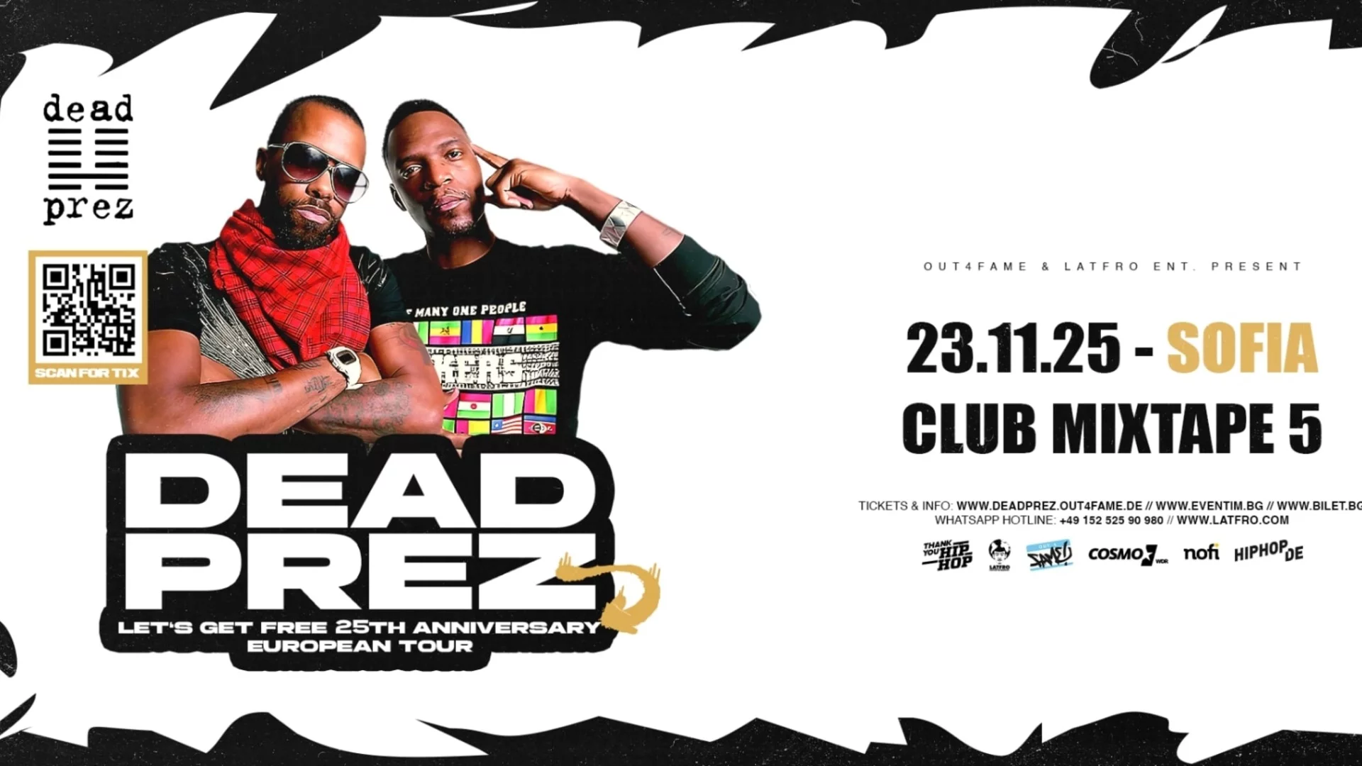 Хип-хоп дуото Dead Prez за първи път в България през ноември