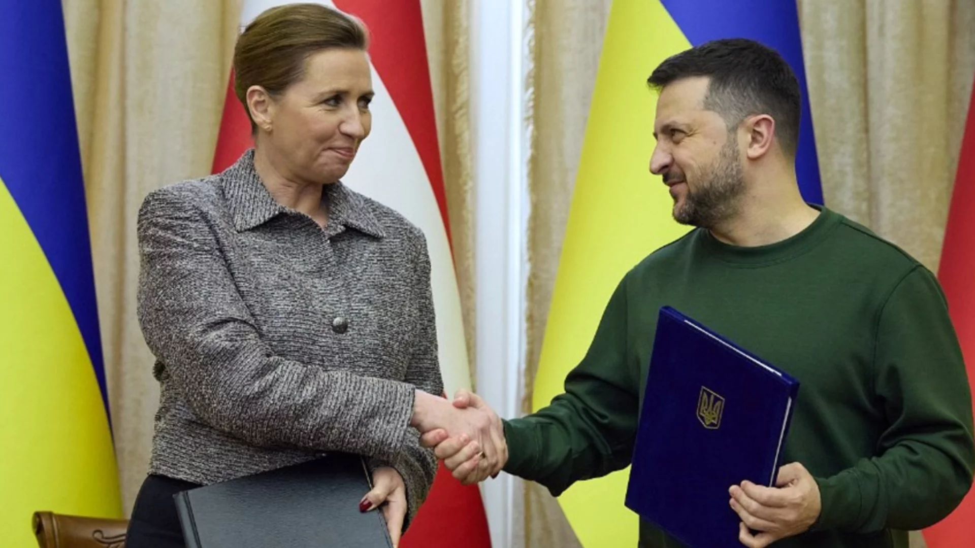 Мете Фредериксен прие Зеленски в резиденцията си (СНИМКА)