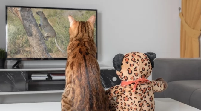 Мъркащи зрители: Защо котките гледат телевизия? 