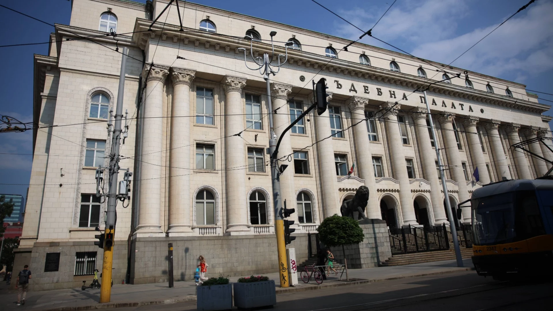 Близки на загинали при катастрофи на протест пред Съдебната палата в София