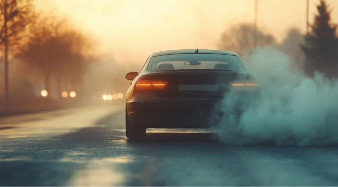 Възможно ли е да шофирате, ако от ауспуха излиза силен дим