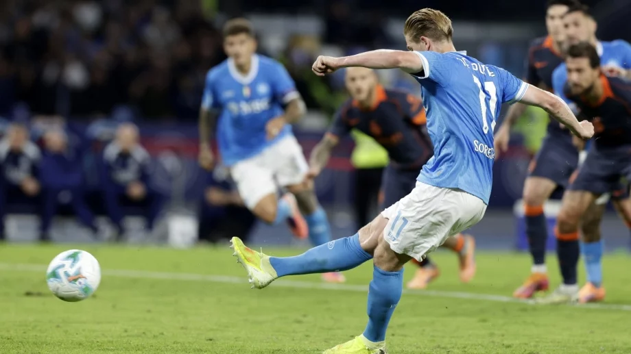 Де Бройне заши такъв гол, че чак се контузи (ВИДЕО) 