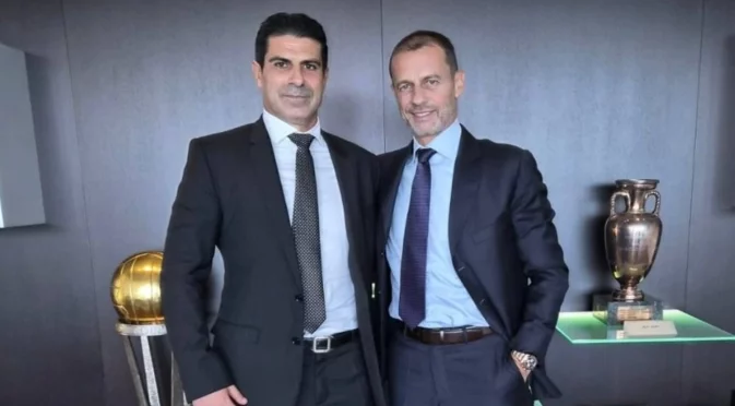 Гонзо се срещна с Чеферин в централата на УЕФА