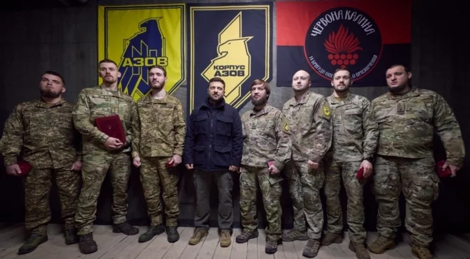 Ликвидирането на руския плацдарм при Добропиля продължава: Зеленски се срещна с бойци от 1-ви корпус "Азов" (ВИДЕО)