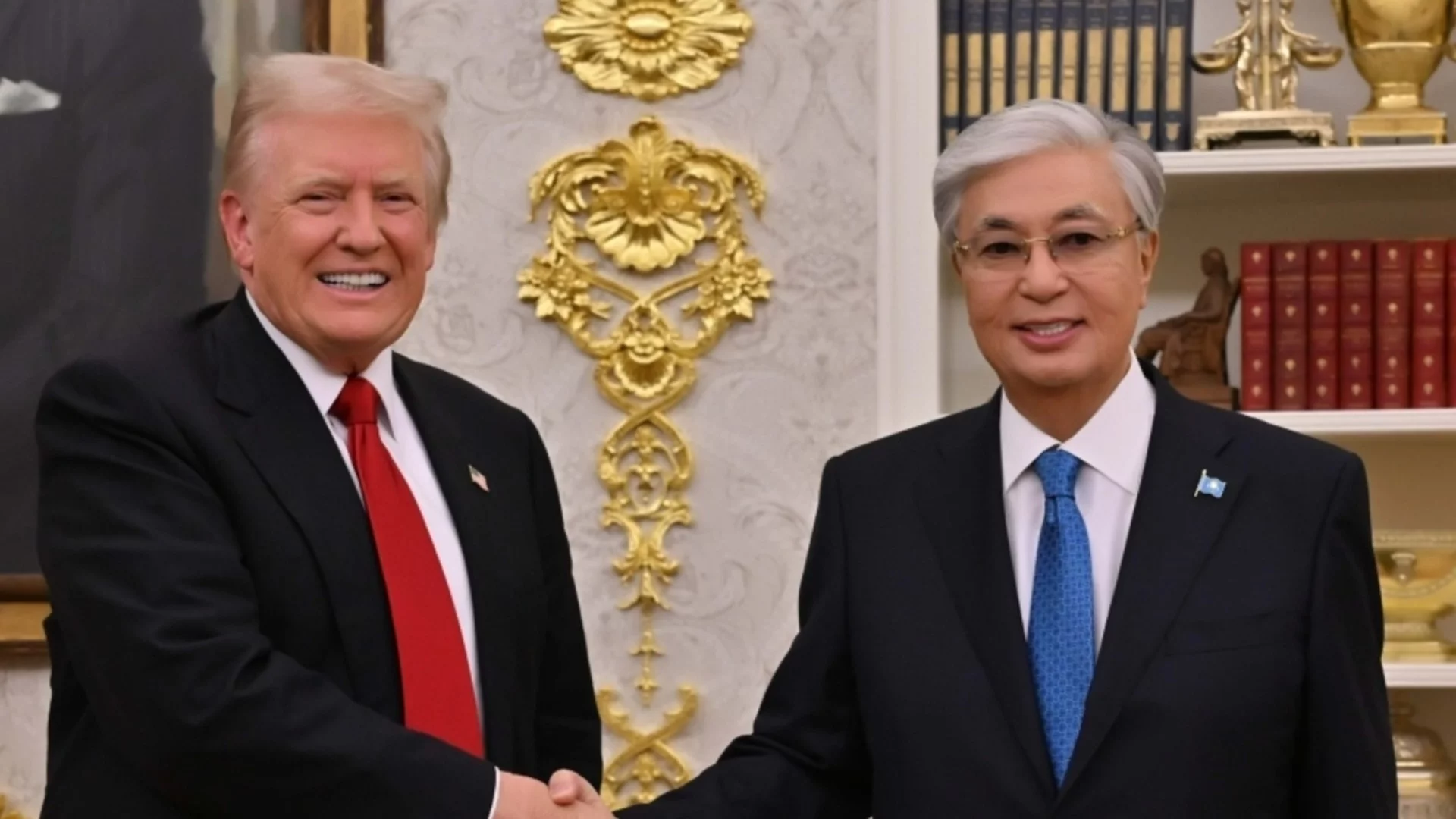 Вие сте велик лидер, изпратен от небето: Токаев се прехласна по Тръмп (ВИДЕО)