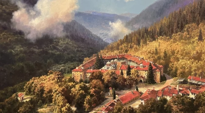 Широкомащабни платна и луксозен албум показва атонските манастири в „Крепости на вярата“