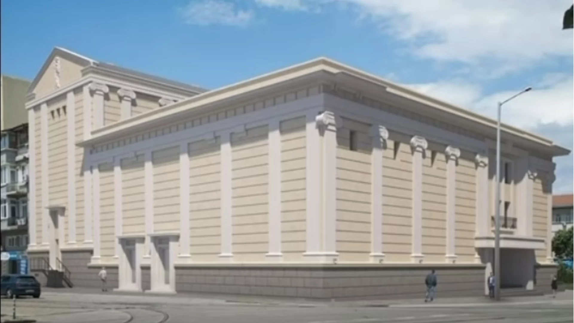 Започва мащабна реставрация на фасадата на кино "Възраждане" (ВИДЕО)