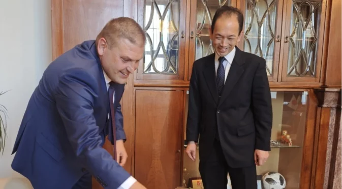 Кметът на Плевен се срещна с временния посланик на Япония