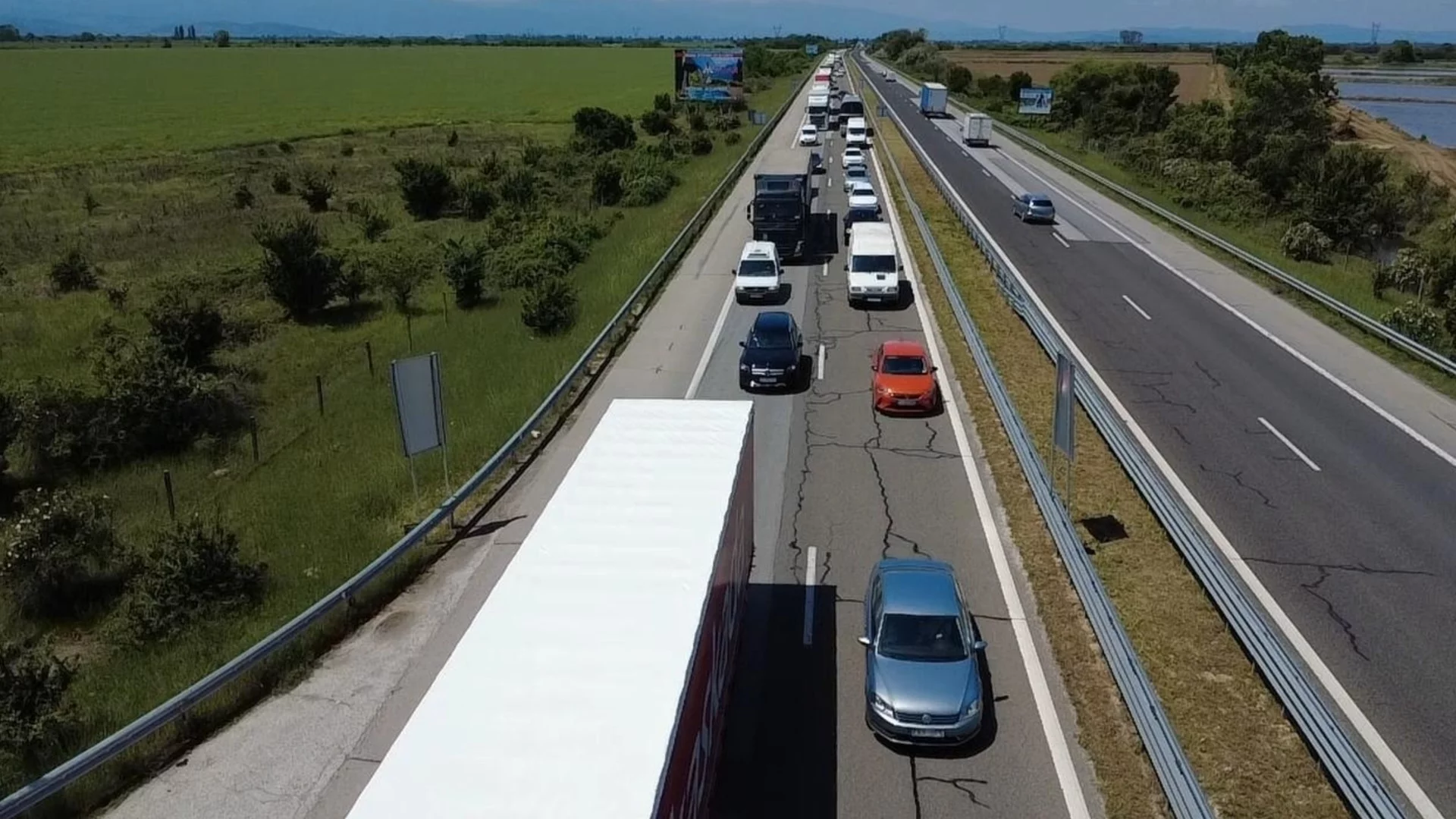 Възстановиха движението в ремонтиран участък от АМ “Тракия“