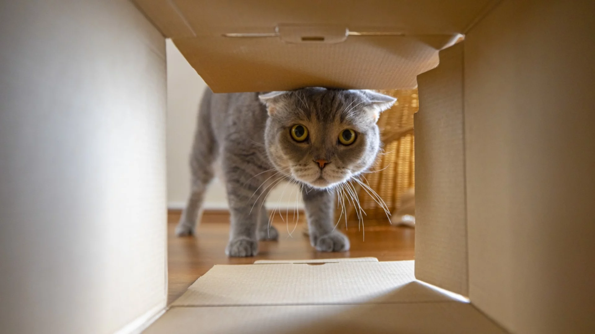 Мяукаща пратка: Котка попадна в колет