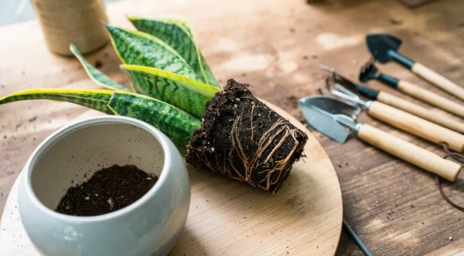 Как да разделите змийските растения, без да повредите корените  