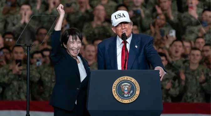 На фона на дипломатическия скандал: Японският премиер обсъди отношенията си с Китай с Тръмп