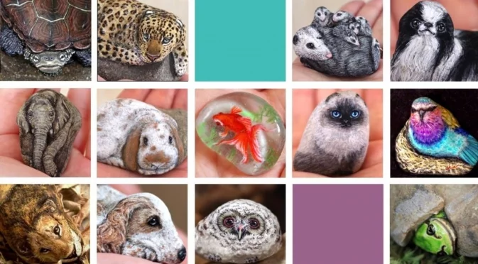 Художничката, която "съживява" камъни с таланта си (СНИМКИ)