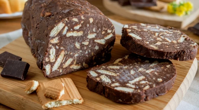 Шоколадов салам – лесен десерт за внезапни зимни гости