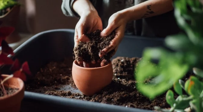 Как да използвате стара почва за саксии