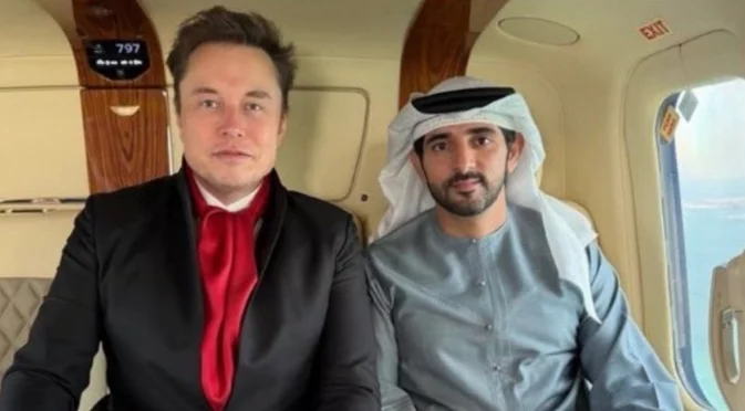 Престолонаследникът на Дубай се срещна с Илон Мъск (СНИМКИ)