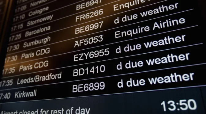 В пика на празничните пътувания: Хиляди полети в САЩ са отменени заради снежна буря (ВИДЕО)