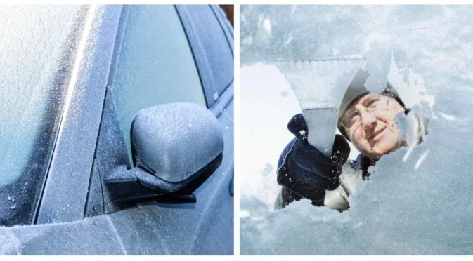 Никога не размразявайте предното стъкло на кола по този начин