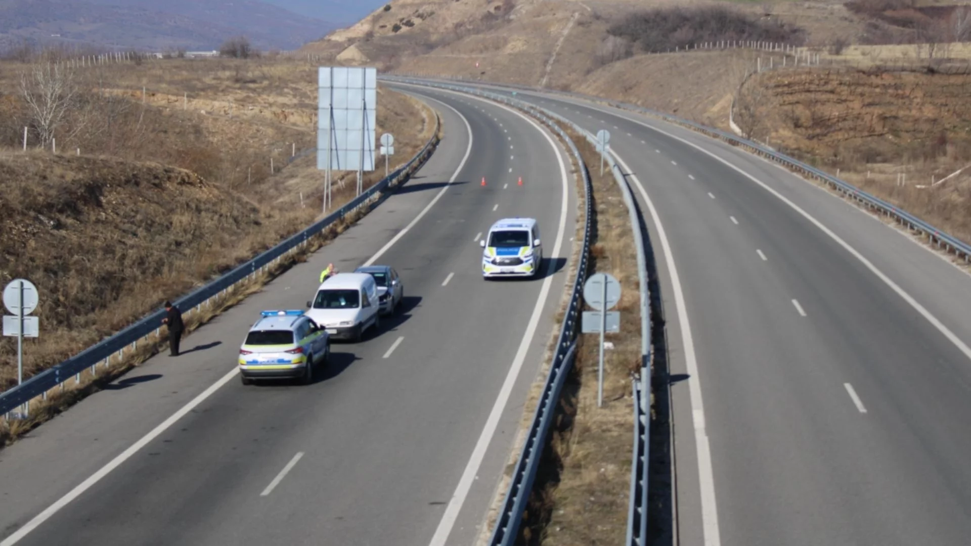 Внимание шофьори: Промени в движението на АМ "Струма" край Кюстендил