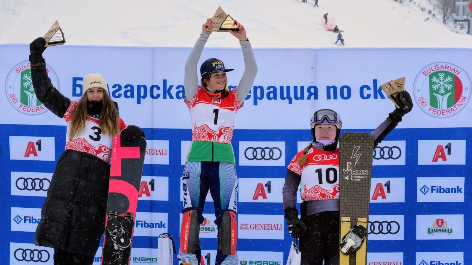 Двойна победа и бронз за България на Европейската купа по сноуборд в Банско!