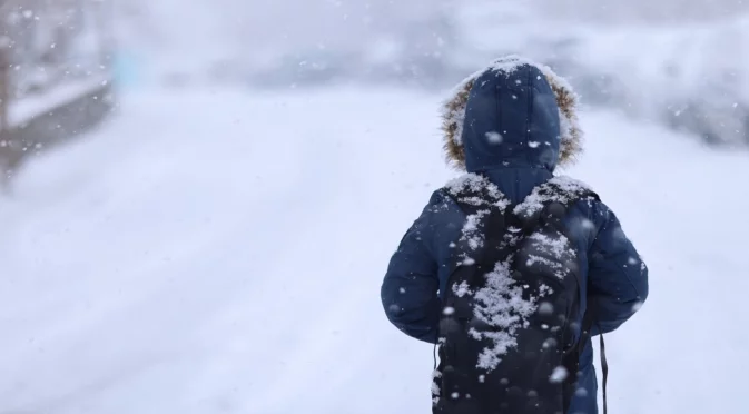 Като невидели: Индийски работници в РСМ се радват на сняг (ВИДЕО)