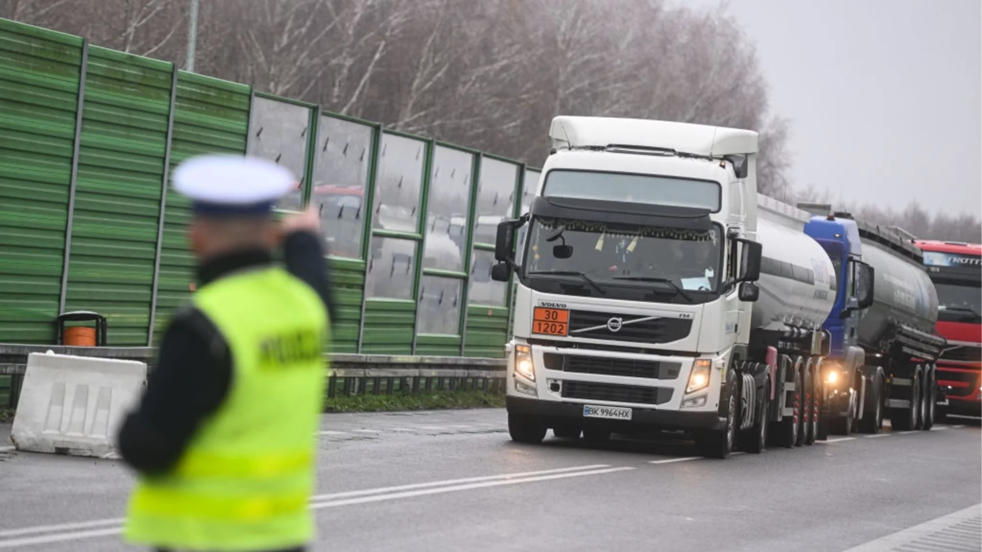 Продължава протестът на превозвачите от Западните Балкани